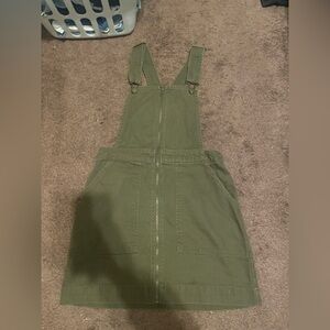 Forever 21 Olive Green Overall Dress